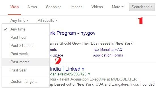 Search Tools by Google