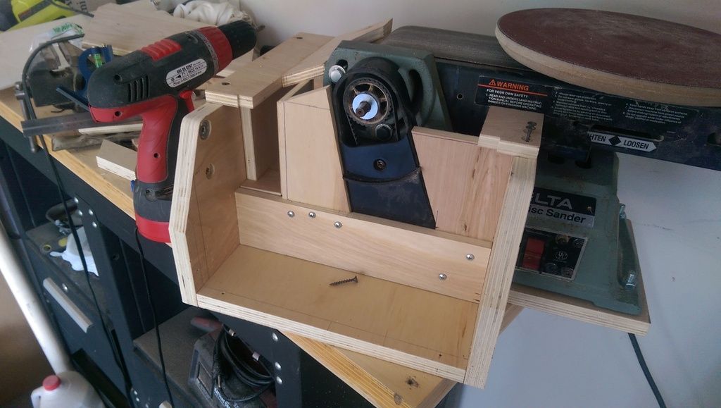 Belt sander dust collection and 10" disc sander