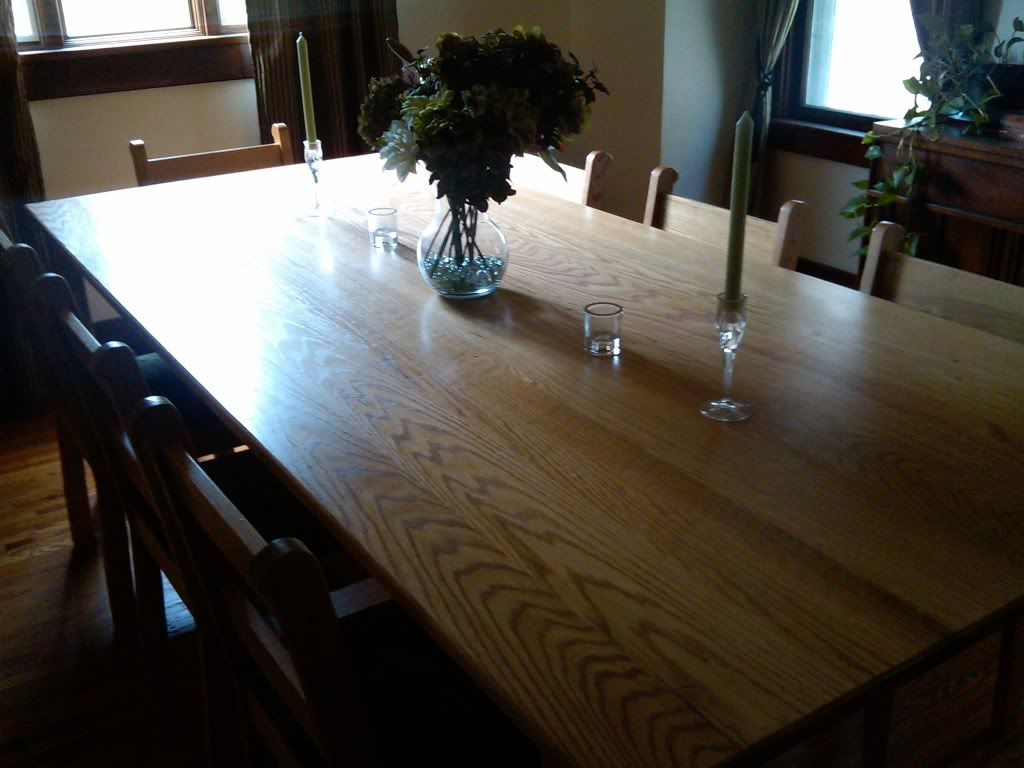4 x 8 foot dining table with eight chairs - Woodworking Talk