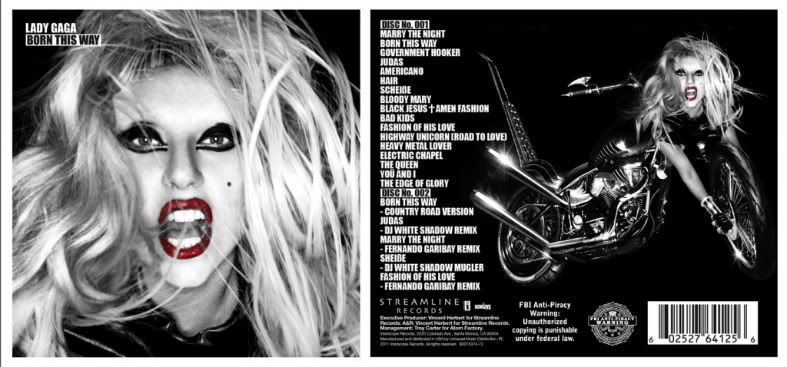 lady gaga born this way album cover. Lady GaGa release the official