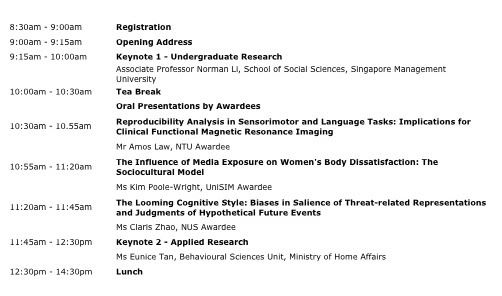 Programme