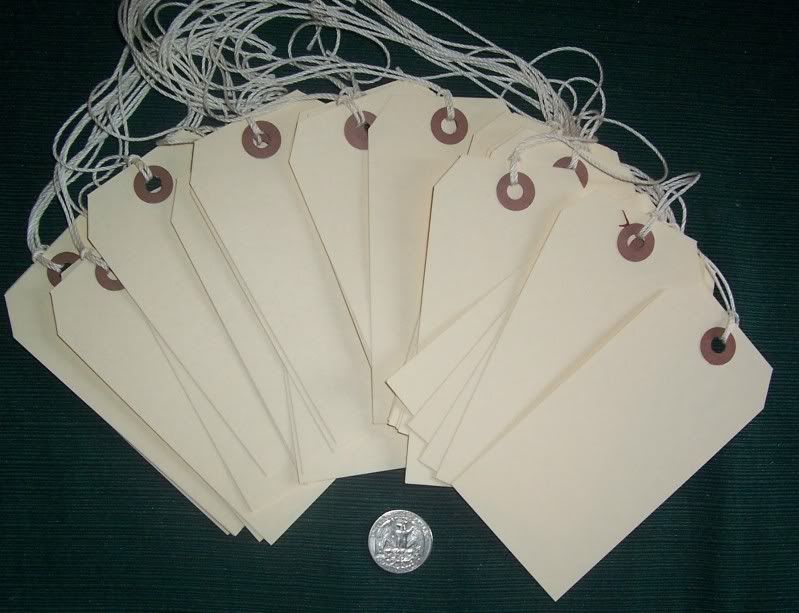 PlaiN HanG Tags BlaNk Manila ShippIng MaNiLLa String 50 eBay