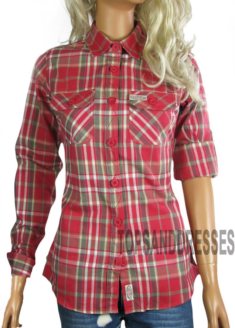 women's cotton check shirts