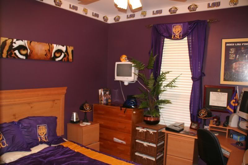 Purple And Gold Lsu Bedroom Pictures 82