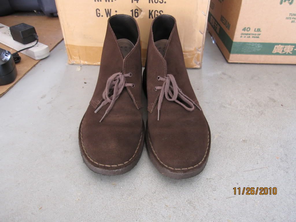 Brown Suede Clarks