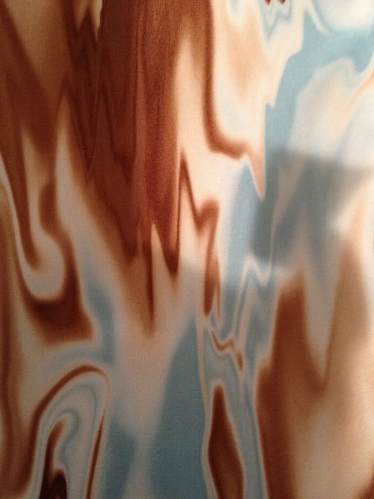 1 Yard Pul Brown Blue Swirl 1 Yard Pul Brown Blue Swirl