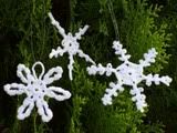 Crocheted Snowflake Ornaments