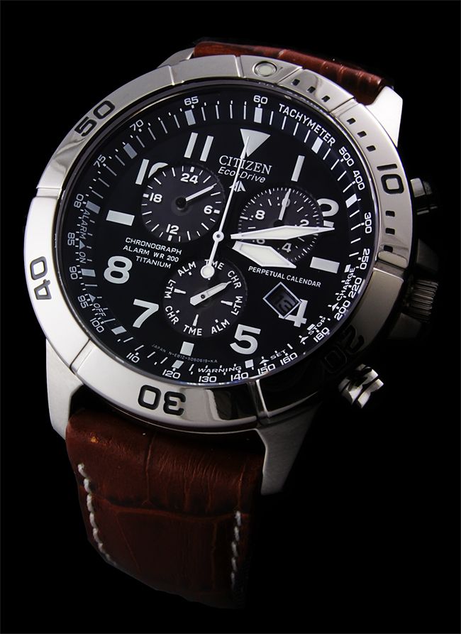Citizen Titanium Eco Drive Alarm Chrono 200m Sapphire Auctions - Buy And Sell - FindTarget Auctions