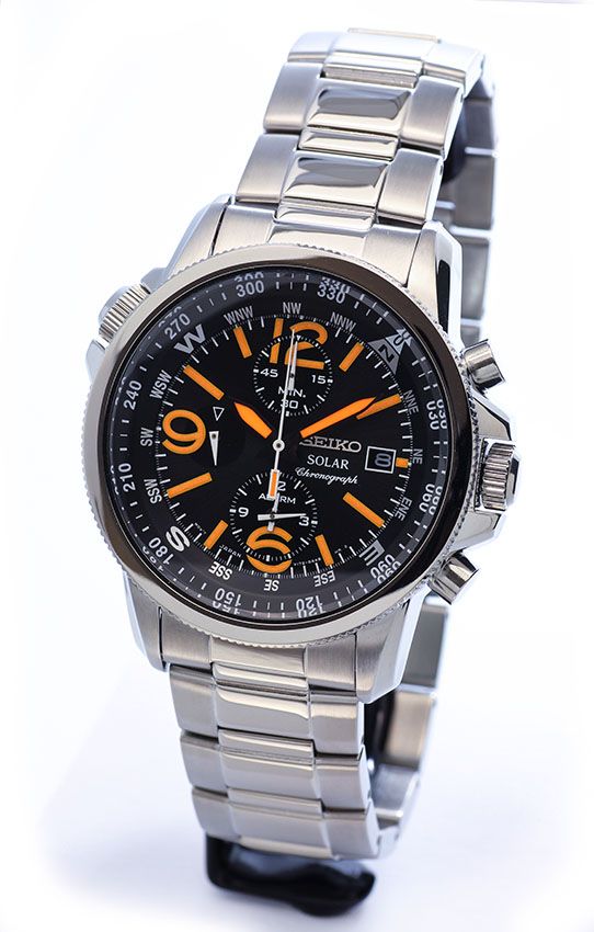 seiko solar chronograph 100m