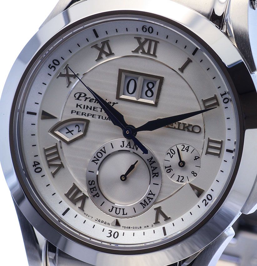 NEW MENS SEIKO PREMIER 100M PERPETUAL CALENDAR AUTO RELAY