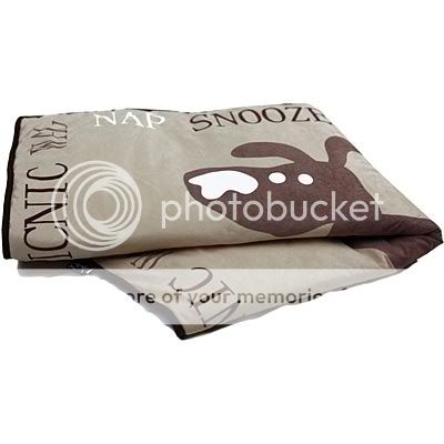    Printed Beige Padded Nap Mat Auto Back Seat Pet Dog Car Couch Cover