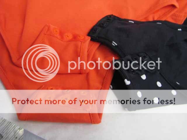 NEW LADIES 2PACK BLACK SPOT / ORANGE BODY TOPS SZ 8  20  