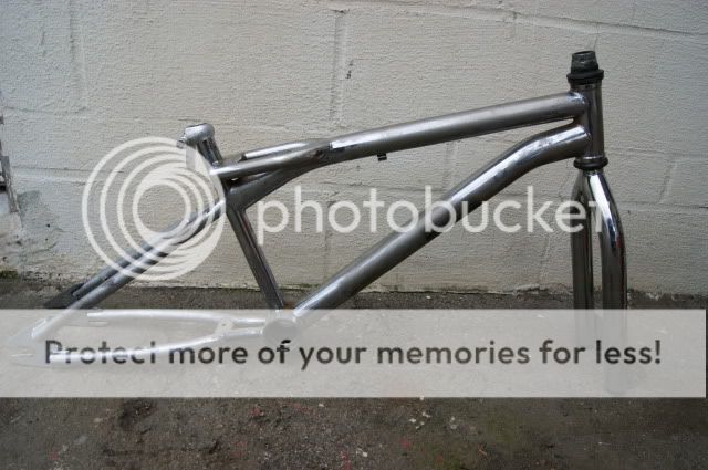 Dyno GT Bmx Freestyle Chrome Frame Set W/Fork Old School Bike Bicycle 