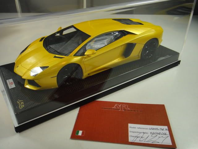 18 MR LAMBORGHINI AVENTADOR GIALLO ORION N BBR  