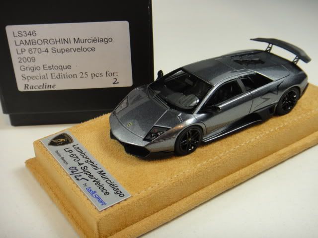   LAMBORGHINI SV 670 GRIGIO ESTOQUE LIMITE 25 PIECE BEIGE ALCANTARA