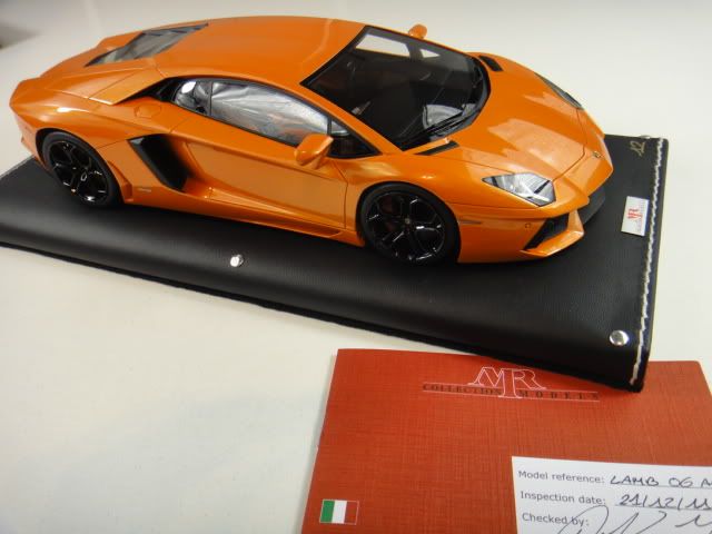 18 MR LAMBORGHINI AVENTADOR BOREALIS ORANGE LIMITED 25 PIECES N BBR 