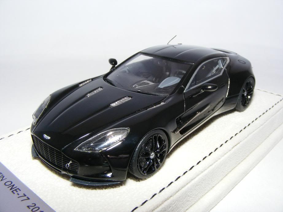   TECNOMODEL ASTON MARTIN ONE 77 GLOSS BLACK NURBURGRING TEST N BBR MR