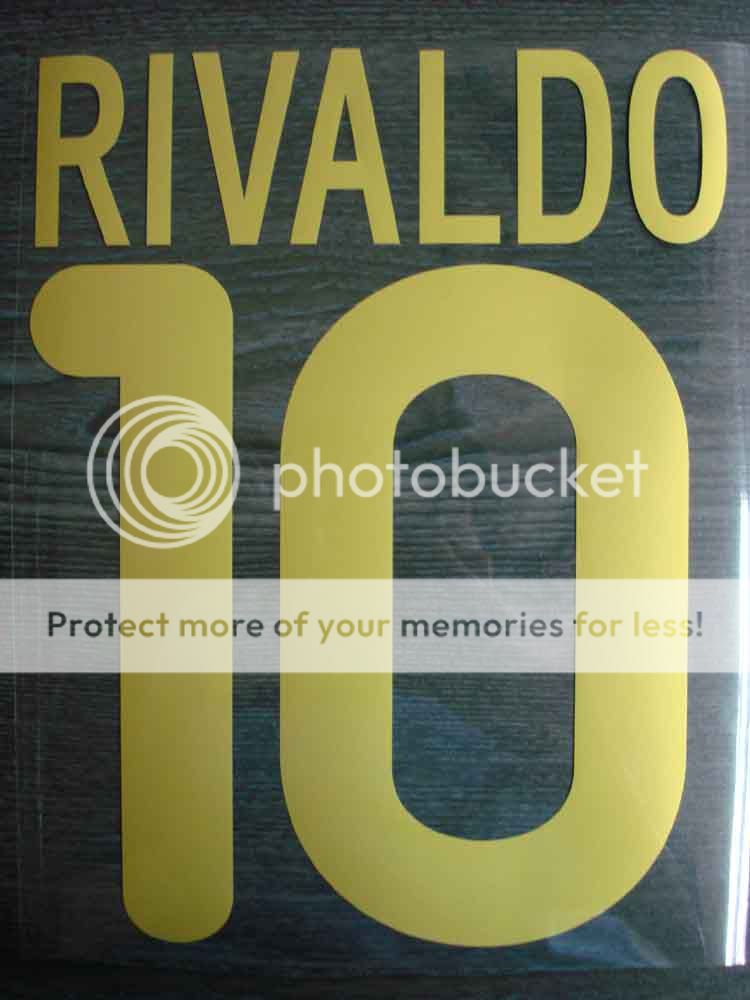 RETRO RIVALDO #10 Barcelona Home UCL 1999 2000 Nameset  