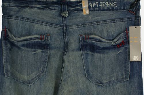 NEW GENUINE DESIGNER MENS APT JEANS 36R 36/32 L@@K  